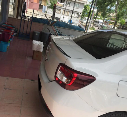 Renault Symbol 2013 en adelante Alerón de maletero Negro piano-Blanco