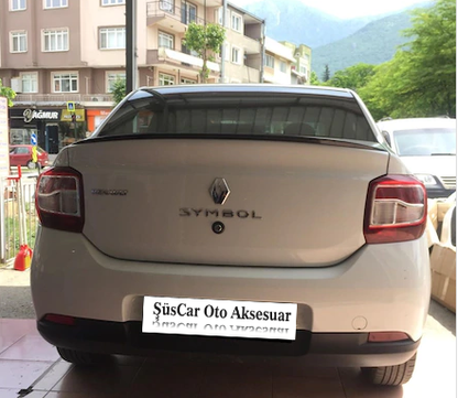Renault Symbol 2013 en adelante Alerón de maletero Negro piano-Blanco