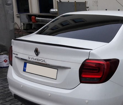 Renault Symbol 2013 en adelante Alerón de maletero Negro piano-Blanco