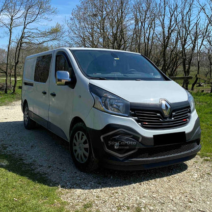Renault Trafic 2015 en adelante compatible universal labio Astra H lip flexible frontal 2 piezas faldón parachoques delantero talonera alerón labio