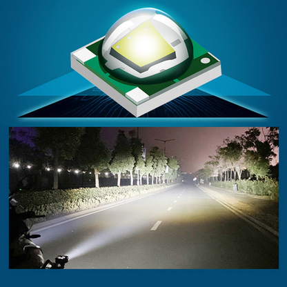 Faro antiniebla robótico bicolor amarillo-blanco, lámpara LED para coche, moto, todoterreno, proyector de doble ojo, 50W, lámpara de trabajo de metal para terrenos, 1 pieza ONG42