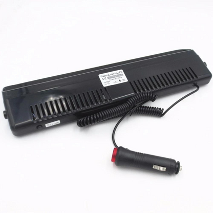 S12 Ventosa de cristal para interior de coche, baliza policial, ambulancia, luz de advertencia de 12 LED, 12 modos diferentes, azul y blanco, con entrada de encendedor de cigarrillos, 2 colores