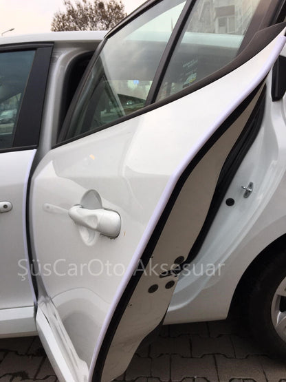 SAMURÁI Protector de Borde de Puerta de Coche Antigolpes Rayaduras BLANCO