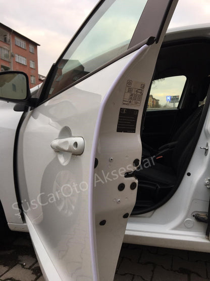 SAMURÁI Protector de Borde de Puerta de Coche Antigolpes Rayaduras BLANCO