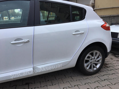 SAMURÁI Protector de Borde de Puerta de Coche Antigolpes Rayaduras BLANCO
