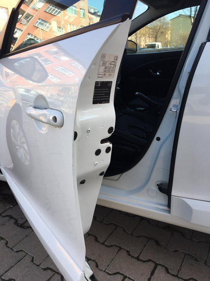 SAMURÁI Protector de Borde de Puerta de Coche Antigolpes Rayaduras BLANCO
