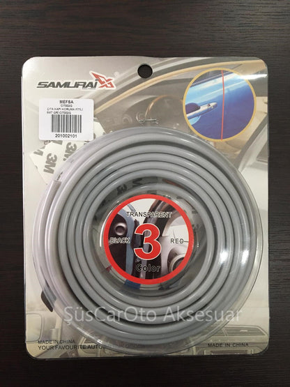 SAMURÁI Protector de Borde de Puerta de Coche, Tira Antichoque y Antirrayas para Puertas