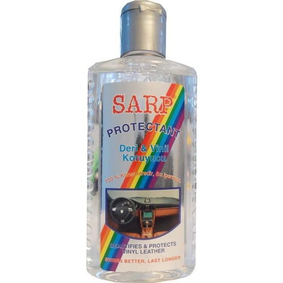 SARP Protector de Cuero y Vinilo, Gel Abrillantador de Gomas 200ml