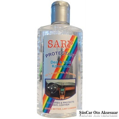 SARP Protector de Cuero y Vinilo Abrillantador de Gomas 3 UNIDADES