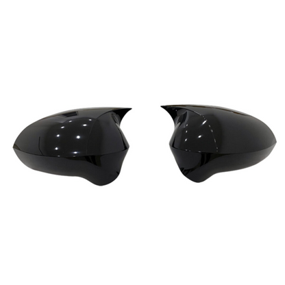 Cubierta de espejo Batman Murciélago Seat Leon MK2.5 2009-2012 Negro Piano Plástico ABS