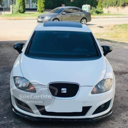 Cubierta de espejo Batman Murciélago Seat Leon MK2.5 2009-2012 Negro Piano Plástico ABS