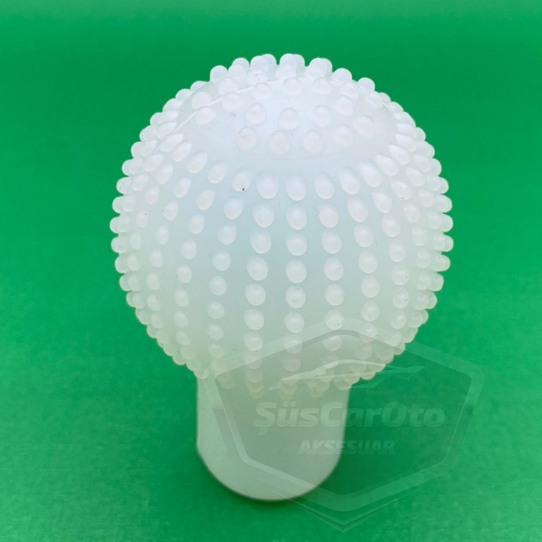 Funda Universal Transparente para Pomo de Palanca de Cambios Manual con Masaje de Bola