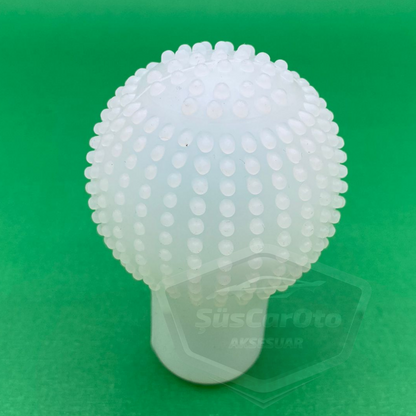 Funda Universal Transparente para Pomo de Palanca de Cambios Manual con Masaje de Bola