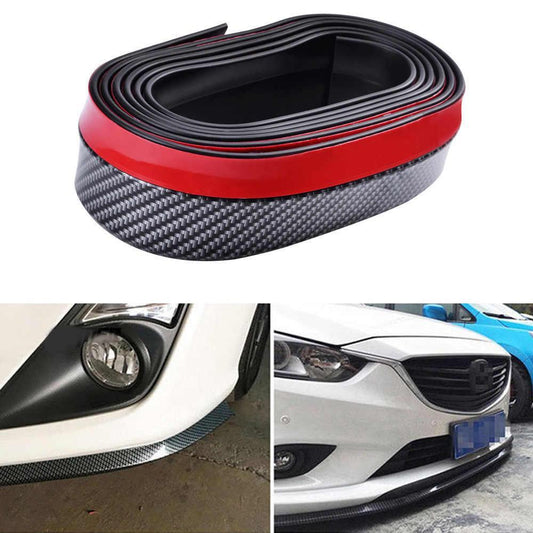 SAMURAI Labio Delantero de Color Ez Lip Suave Flexible con Adhesivo 3M Adicional de 2.5 m Carbono