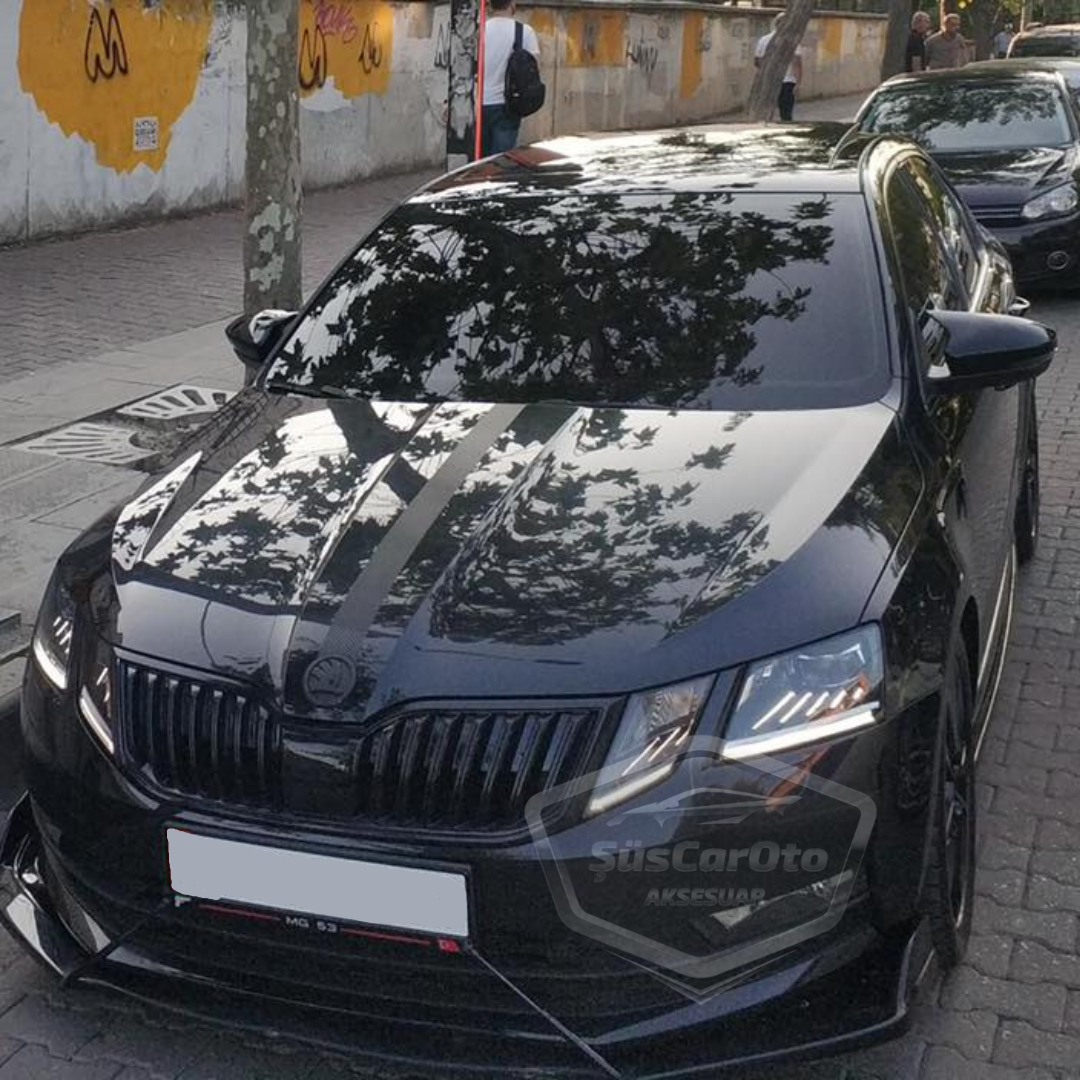 Skoda Octavia 2013-2020 Tapa de Espejo Retrovisor Batman Murciélago Negro Piano Plástico ABS