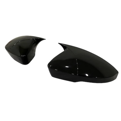Skoda Octavia 2013-2020 Tapa de Espejo Retrovisor Batman Murciélago Negro Piano Plástico ABS