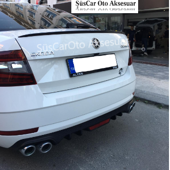 Skoda Octavia Alerón de maletero Embellecedor de maletero Negro piano
