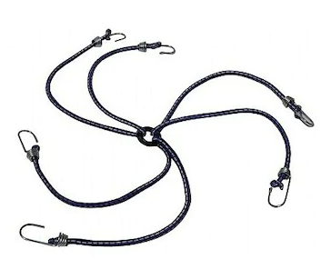 Pulpo de Equipaje de 6 Brazos para el Espacio, Elástico Tensor, Equipo de Equipaje 8mm x 40cm