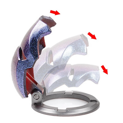 Tapa de botón de arranque y parada Iron Man Protector de botón de metal Decorativo Aleación de zinc especial Rojo