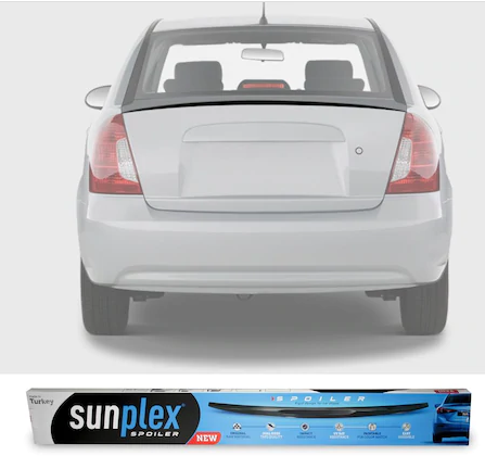 SUNPLEX Alerón maletero Hyundai Accent Era negro piano