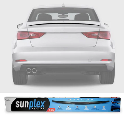 SUNPLEX Audi A3 Sedán 2013-2019 Alerón de Maletero Negro Piano