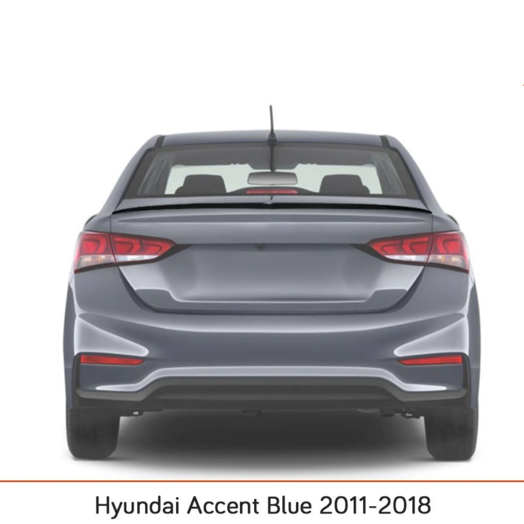 Sunplex Hyundai Accent Blue Alerón trasero Negro Piano 2011-2018