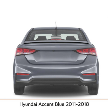 Sunplex Hyundai Accent Blue Alerón trasero Negro Piano 2011-2018