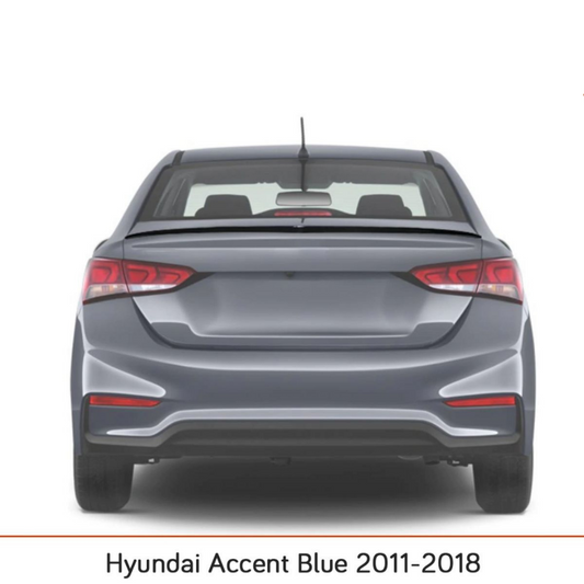 Sunplex Hyundai Accent Blue Alerón trasero Negro Piano 2011-2018