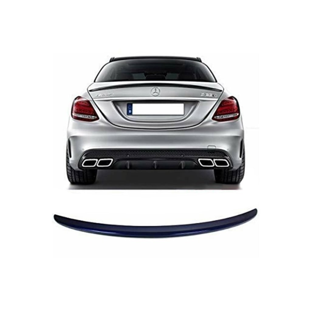 SUNPLEX Mercedes C W205 Alerón de Maletero Negro Piano 2014-2019