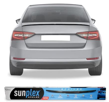 SUNPLEX Skoda SuperB Alerón de Maletero Negro Piano 2015-2019