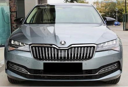 Skoda SuperB Mk3 2015-2021 Tapa de espejo Batman Bat Piano Negro Plástico ABS