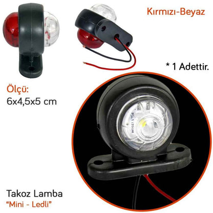 Minilámpara LED de cuña para camión, remolque, chasis 12V-24V