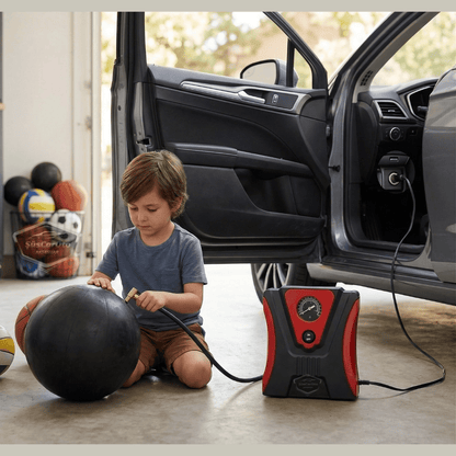 Taşınabilir Oto Hava Kompresörü Araç Hava Pompası 12V Mini Lastik Bot Şişirme Çakmaklık Girişli Basınç Göstergeli 150 PSİ 60W
