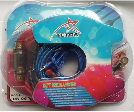 Cable de amplificador completo Tetra de calibre 6, grueso, de calidad y profesional