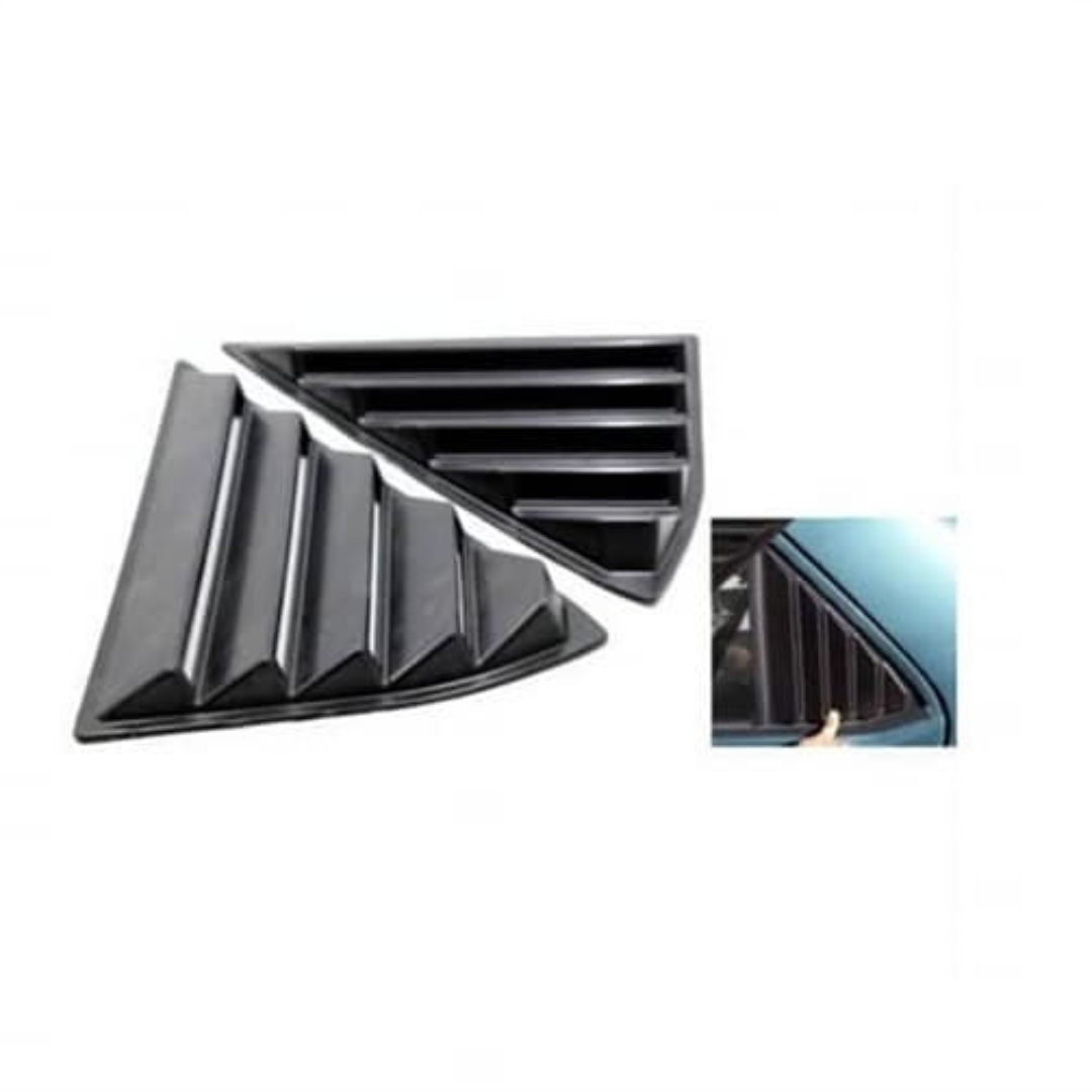 Rejilla de ventilación de ventana de mariposa Tofaş Şahin Doğan Kartal, visera de ventana de mariposa, juego de ventilación derecha e izquierda, negro mate, 2 piezas