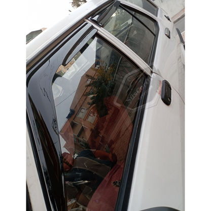 Juego de deflectores de viento Mugen para ventanas Tofaş Şahin Doğan Kartal 131, negro piano, 4 unidades, importados