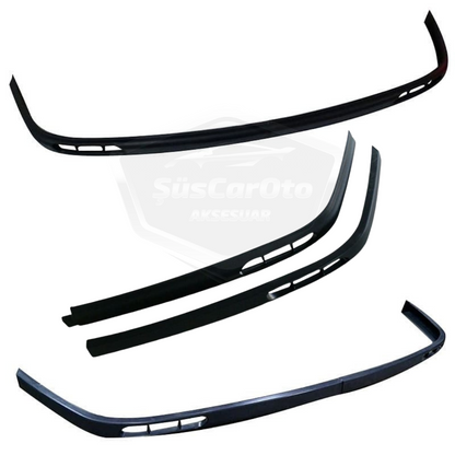 Toyota Corolla 1987-1992 (modelo "Fındık Kasa") Universal Laguna Lip Flexible Spoiler Delantero 2 Piezas Faldón Deflector Parachoques Inferior