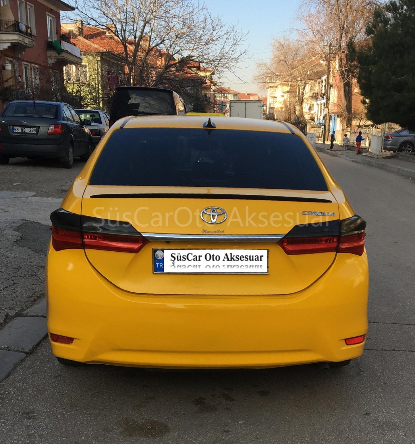 Spoiler de maletero piano black para Toyota Corolla 2013-2018 Sedán