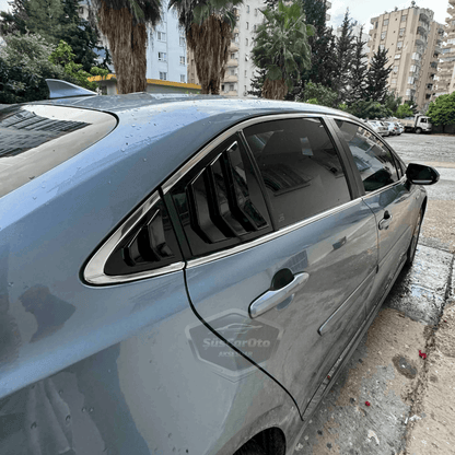 Toyota Corolla 2018 en adelante E210 Compatible Rejilla de ventanilla deflectora Visor de ventanilla deflectora Importado Ventilación Izquierda Derecha Juego Negro Brillante 1.ª Calidad