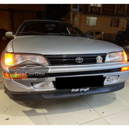 Lip flexible delantero Astra H universal compatible con Toyota Corolla AE101 Legend Body 1991-1998, 2 piezas, extensión de parachoques delantero