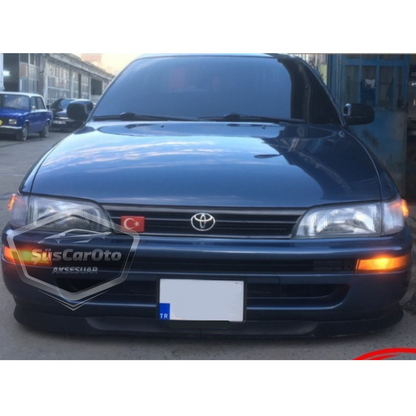 Lip flexible delantero Astra H universal compatible con Toyota Corolla AE101 Legend Body 1991-1998, 2 piezas, extensión de parachoques delantero