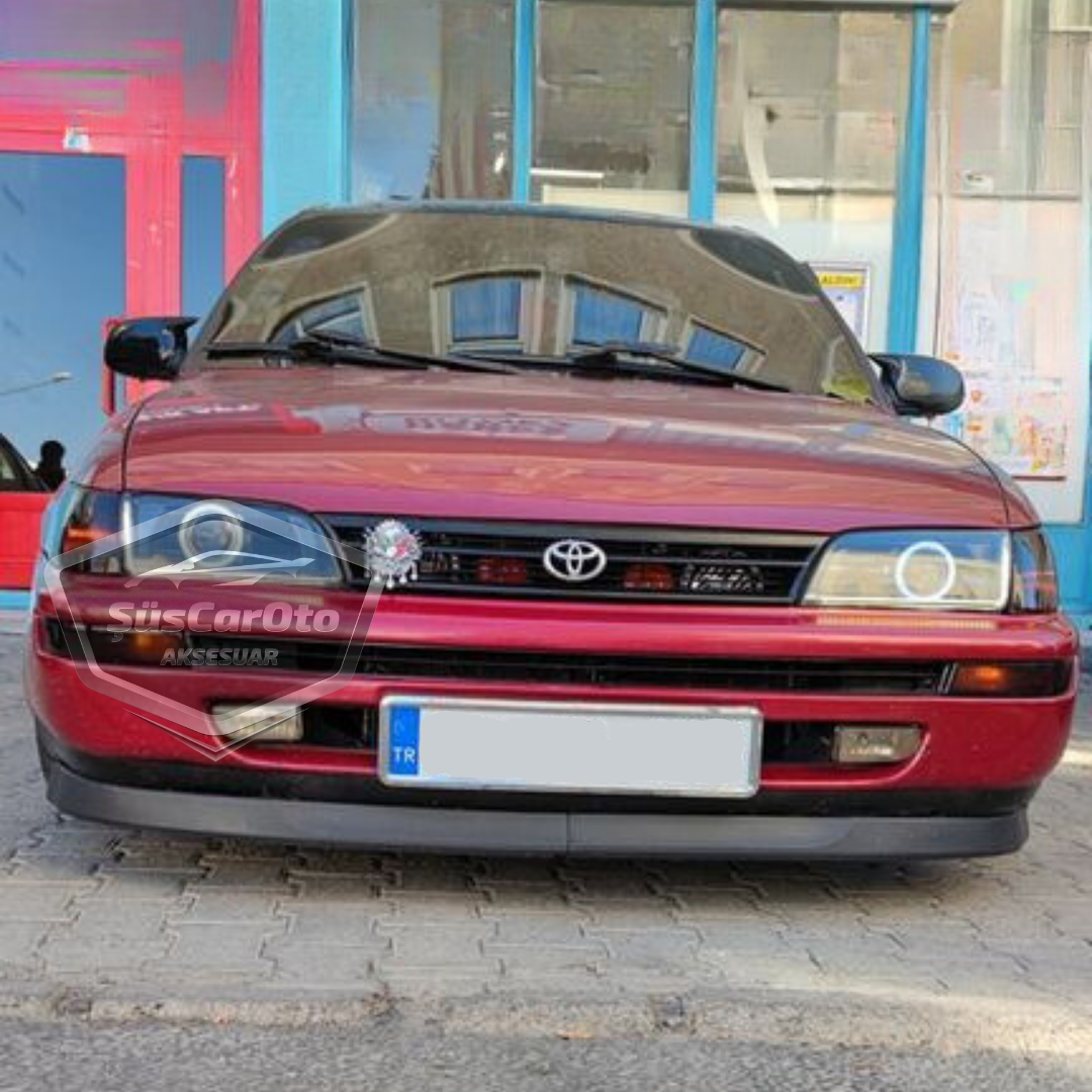 Lip flexible delantero Astra H universal compatible con Toyota Corolla AE101 Legend Body 1991-1998, 2 piezas, extensión de parachoques delantero