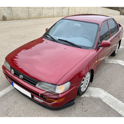 Toyota Corolla AE101 Legend Body 1991-1998 Lip Delantero Universal Flexible V2 Laguna de 2 Piezas Compatible con Borde Frontal Inferior del Parachoques Nieve Guardabarros Adicional