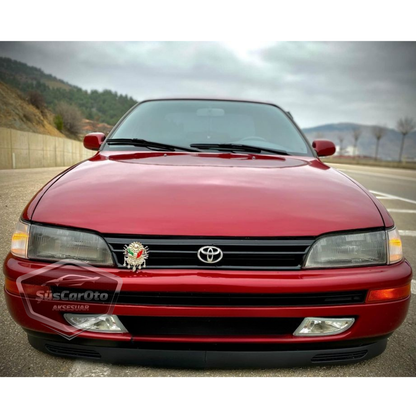 Toyota Corolla AE101 Legend Body 1991-1998 Lip Delantero Universal Flexible V2 Laguna de 2 Piezas Compatible con Borde Frontal Inferior del Parachoques Nieve Guardabarros Adicional