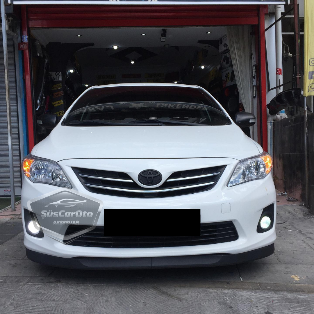 Toyota Corolla E140 2006-2012 Compatible Labio Universal Astra H Flexible Labio Delantero 2 Piezas Separador Inferior de Parachoques Extensión Delantera