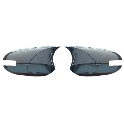Toyota Corolla E140 FL Compatible con indicadores 2010-2012 Tapa de espejo Batman Bat Piano Black ABS Plástico Juego derecho e izquierdo