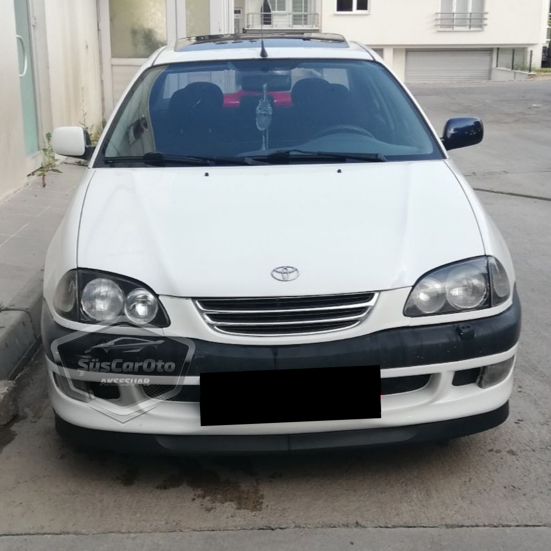 Toyota Corolla Terra 1999-2002 compatible universal Astra H lip, labio delantero flexible, 2 piezas, alerón inferior de parachoques, spoiler delantero.