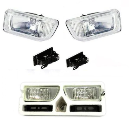 Carub Faro antiniebla tipo Toyota, modelo "Legendary Chassis", 12V, blanco, 2 unidades (con certificado Emark)