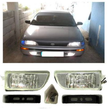 Carub Faro antiniebla tipo Toyota, modelo "Legendary Chassis", 12V, blanco, 2 unidades (con certificado Emark)