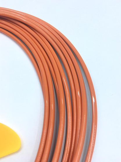 Tira decorativa de 5 m para interior de coche, con aleta para salpicadero, naranja